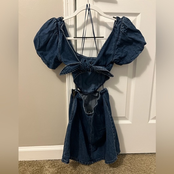 Show Me Your Mumu City Cut Out Dress in Deep End - Picture 4 of 6